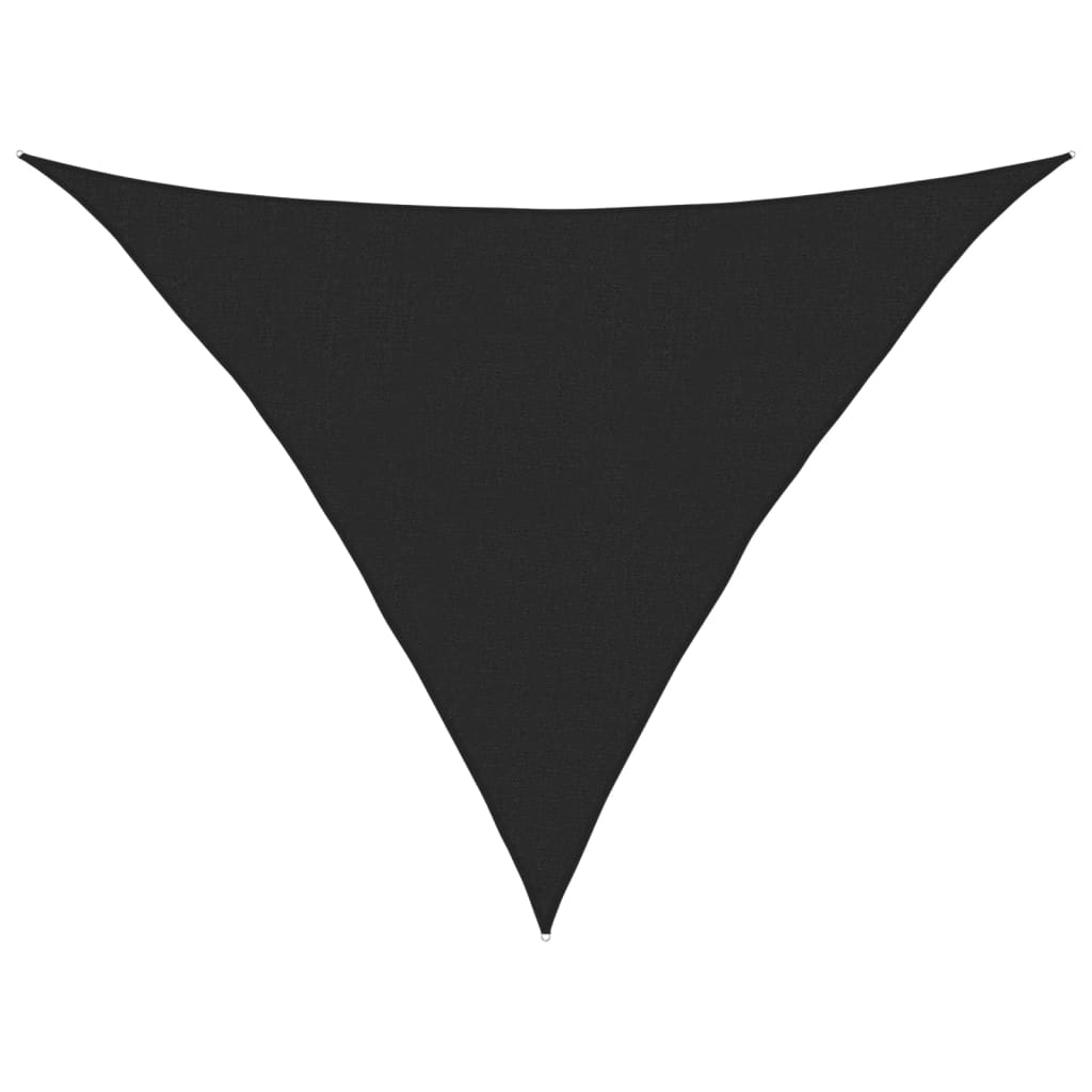 Sonnensegel 160 g/m² Schwarz 2,5x2,5x3,5 m HDPE